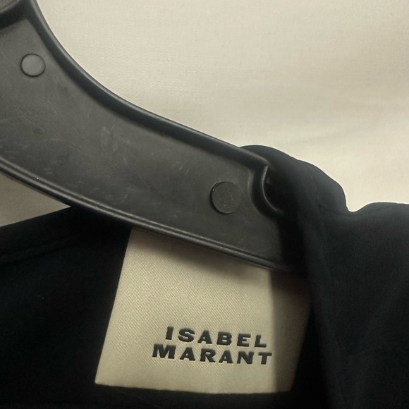 Isabel Marant Tullya Blouse Size 36 Small Ruched Front Flutter Sleeves - Picture 5 of 9